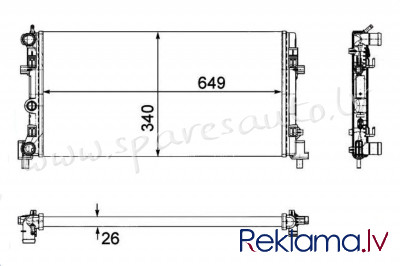 RA640012Q - 'OEM: 6R0 121 253' EDA\\\Cooling - Radiators - VW POLO  V (2009-2017) Rīga - foto 1