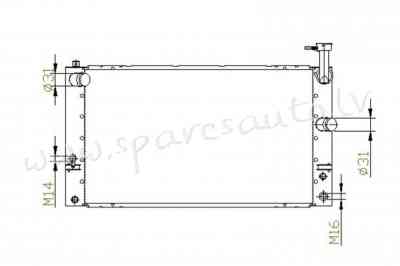 RA646809 - 'OEM: 1604121280' RKSD1/2/3/4/5 - Radiators - TOYOTA PRIUS (2004-2009) Рига