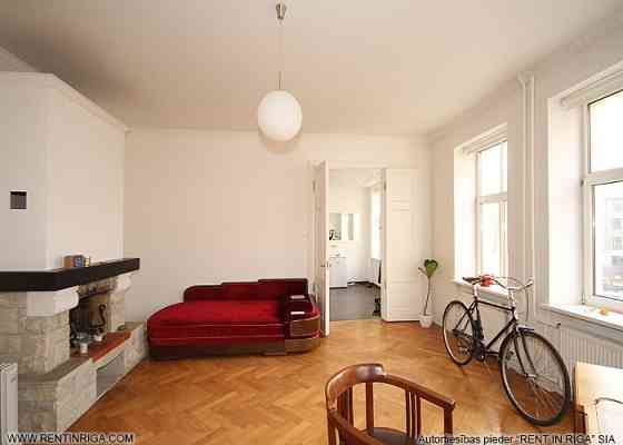 Spacious 2-room apartment in Riga's quiet center. Located at the corner of Dzirnavu and Ganu streets Rīga