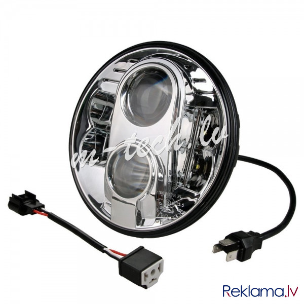 WHL101 - LED Headlight - Round 7" 9-36V CHROME Рига - изображение 1