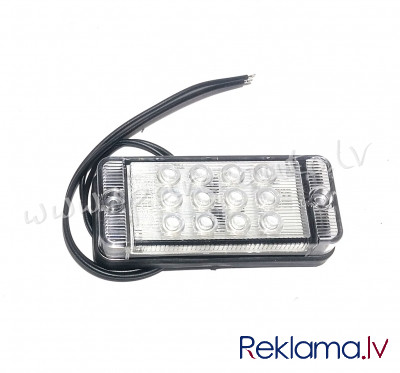 990091HE - REAR FOG LAMP red light 107x46x23 LED WHITE COLOR - Aizmugurējais Lukturis - UNSORTED UNI Rīga - foto 1