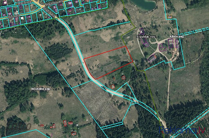 Pārdošanā  regulāras formas 10600m2 plašs mazstāvu apbūves zemes gabals. Iespējams dalīt Rīgas rajons - foto 2