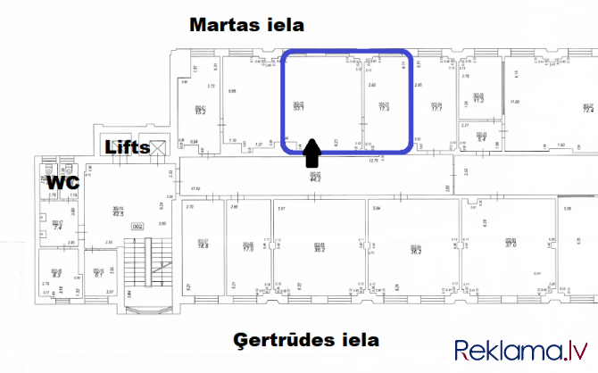 Piedāvājam nomai biroja telpas renovētā ēkā Rīgas centrā, Ģertrūdes ielā Rīga - foto 14