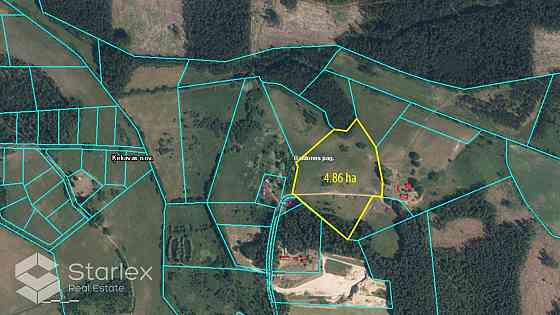 Pārdod 4.86 ha zemes gabalu Baldones pagastā, 6 km attālumā no Baldones. Pašvaldības piebraucamais c Ķekavas pagasts