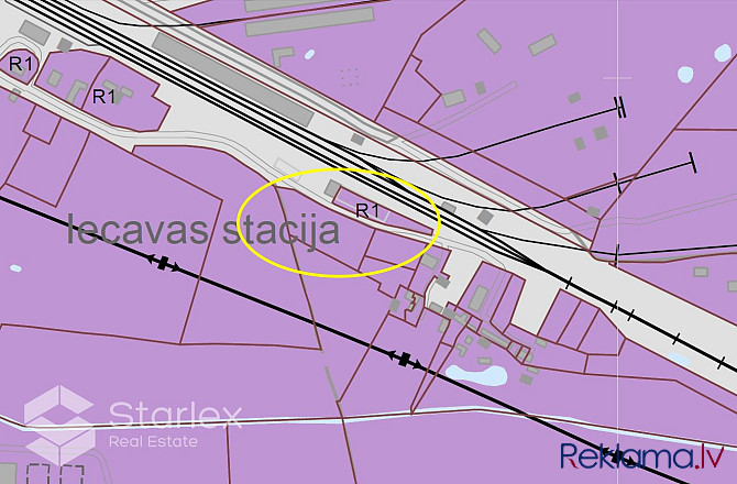 Pārdod 2 zemes gabalus ar kopējo platību 5790 m2 Iecavas dzelzceļa stacijas teritorijā. Viens no zem Бауска и Бауский край - изображение 5