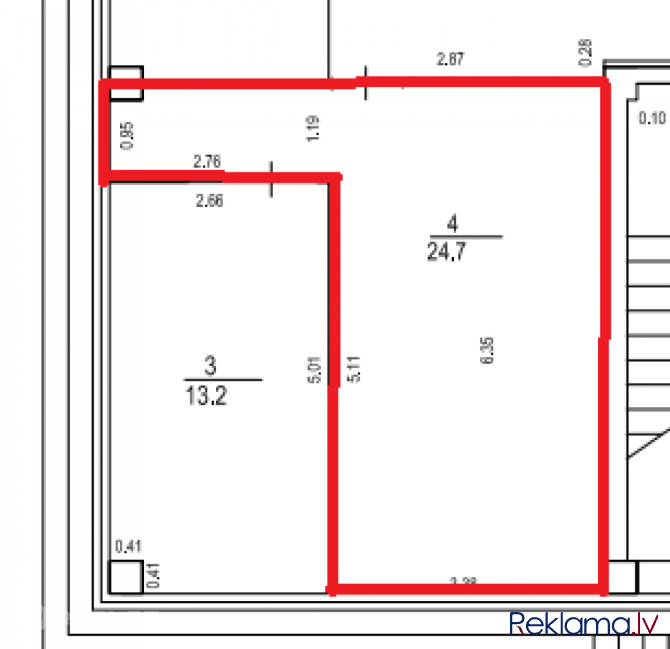 Iznomā biroja telpas VALDO biznesa centrā + Kopējā platība 24,7m2. + 1. stāvs  + Telpās Rīga - foto 3