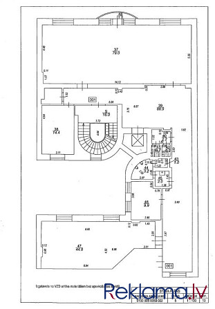 Iznomā biroja telpas , sadalītas divos stāvos   +  1. stāvs 110 m2. gaišas , plašas telpas Rīga - foto 13