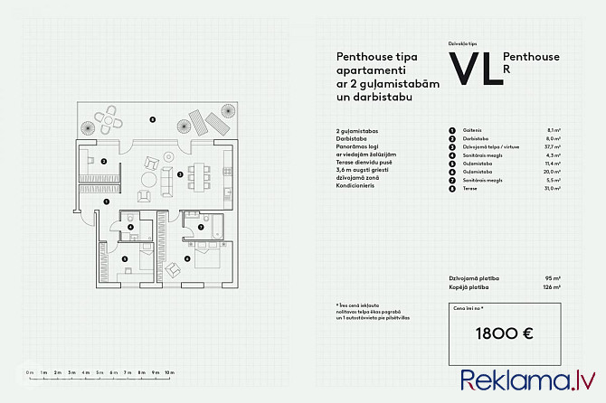 Virsraksts - Izvēlies sakārtotu īpašumu ar pievienotu vērtību, Piedāvājam iegādāties lieliskus dzīvo Лиепая - изображение 14