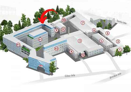 Izīrē  apkurinātas , sausas noliktavas telpas 491 m2 platībā ar iespēju platību palielināt līdz 706  Rīga