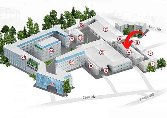 Piedāvājam nomāt  gaišas un plašas biroja telpas 152 m2 platībā, kas atrodas ēkas 3. stāvā. Telpas s Rīga