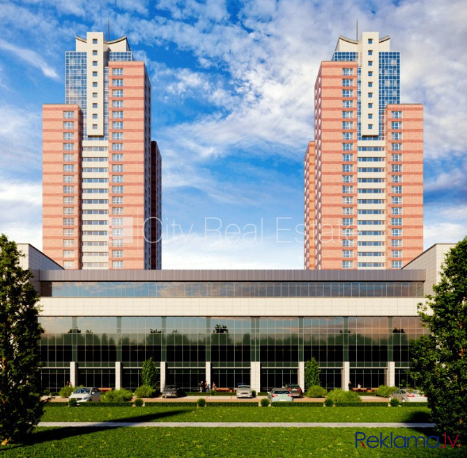 Projekts - Panorama Plaza, jaunceltne, monolīta betona sienas, labiekārtota apzaļumota Rīga - foto 2