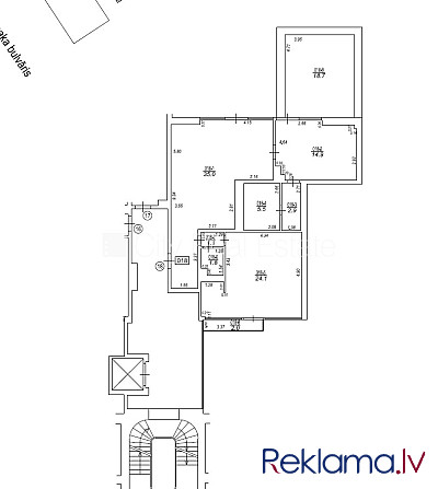 Проект - Kalpaka Park Residence, вход со двора, балкон, терасса, изолированные комнаты 2 шт., Рига - изображение 19