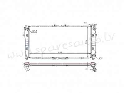 RA62392AQ - 'OEM: FS1915200' MT, EDA\\\Cooling - Radiators - MAZDA 626 (2001-2002) Rīga