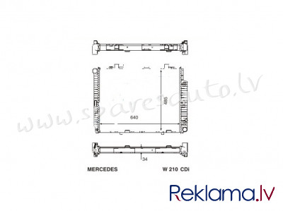 RA62608Q - 'OEM: 2105006203' MT/AT, EDA\\\Cooling - Radiators - MERCEDES E-KL W210 (1999-2002) Rīga - foto 1