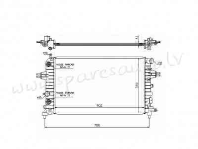 RA63027A - 'OEM: 1300265' AT, EDA\\\Cooling - Radiators - OPEL ZAFIRA  B (2005-2008) Rīga