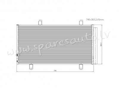 RC94758 - 'OEM: 8846006210' DPI 3694, Nissens 940194, EDA Cooling - Kondicioniera Radiators - LEXUS  Rīga