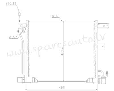RCNS2069 - 'OEM: 921103DD0A' EDA Cooling - Kondicioniera Radiators - NISSAN JUKE  F15 (2014-2019) Рига