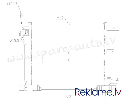 RCNS2069 - 'OEM: 921103DD0A' EDA Cooling - Kondicioniera Radiators - NISSAN JUKE  F15 (2014-2019) Rīga - foto 1