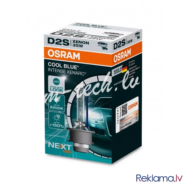 O66240CBN - Osram Xenarc COOL BLUE® Intense NextGen D2S P32d-2 35W Rīga - foto 1