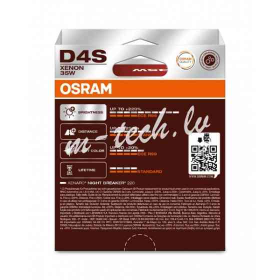 O66440XN2-2HB - OSRAM XENARC NIGHT BREAKER 220 D4S Rīga