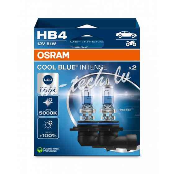 O9006CBN-2HB - OSRAM COOL BLUE INTENSE 9006CBN-2HB HB4 P22d 12V 51W Rīga