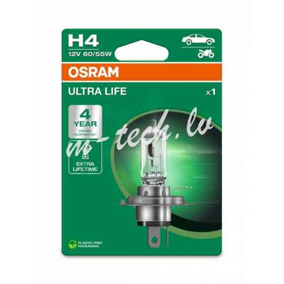 O64193ULT-1BL - OSRAM ULTRALIFE 64193ULT-1BL H4 P43t 12V 60/55W Rīga