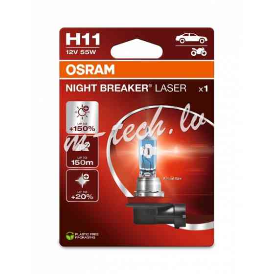 O64211NL-1BL - OSRAM NIGHT BREAKER LASER 64211NL-1BL H11 PGJ19-2 12V 55W Rīga