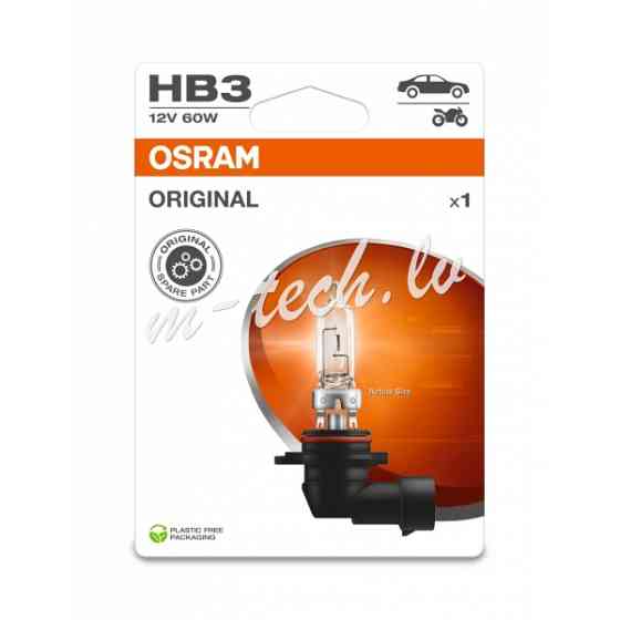 O9005-1BL - OSRAM ORIGINAL 9005-1BL HB3 P20d 12V 60W Rīga