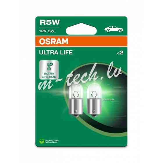 O5007ULT-2BL - OSRAM ULTRALIFE 5007ULT-2BL R5W BA15s 12V 5W Rīga