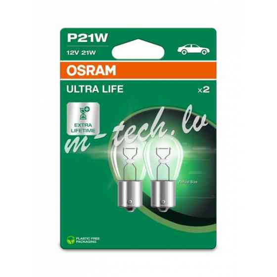 O7506ULT-2BL - OSRAM ULTRALIFE 7506ULT-2BL P21W BA15s 12V 21W Рига