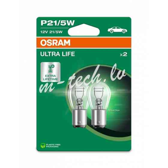 O7528ULT-2BL - OSRAM ULTRALIFE 7528ULT-2BL P21/5W BAY15d 12V 21/5W Rīga