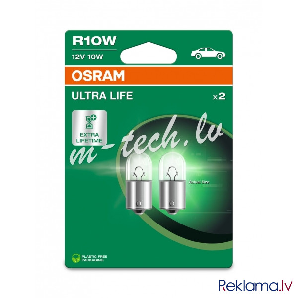 O5008ULT-2BL - OSRAM ULTRALIFE 5008ULT-2BL R10W BA15s 12V 10W Rīga - foto 1