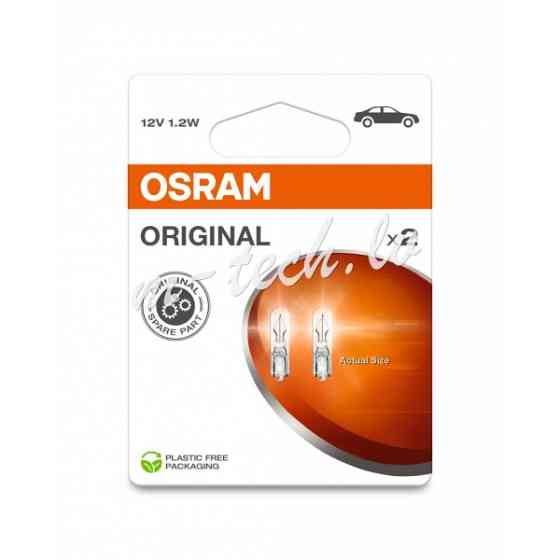 O2721-2BL - OSRAM ORIGINAL 2721-2BL NON ECE W2x4.6d 12V 1.2W Rīga