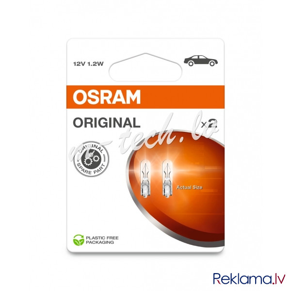 O2721-2BL - OSRAM ORIGINAL 2721-2BL NON ECE W2x4.6d 12V 1.2W Рига - изображение 1