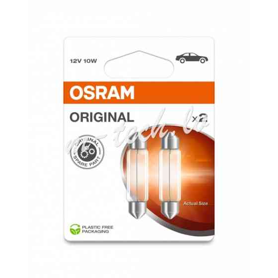 O6411-2BL - OSRAM ORIGINAL 6411-2BL non ece - festoon SV8.5-8 12V 10W Rīga