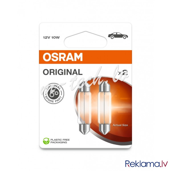 O6411-2BL - OSRAM ORIGINAL 6411-2BL non ece - festoon SV8.5-8 12V 10W Rīga - foto 1