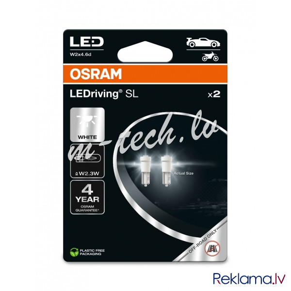 O2723DWP-2BL - OSRAM LEDrivin SL 2723DWP-2BL ~W2.3W W2x4.6d 12V 0.25WW Рига - изображение 1