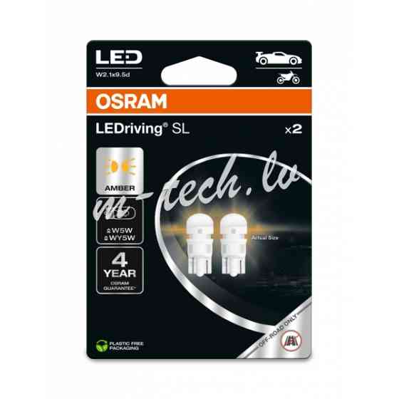 O2827DYP-2BL - OSRAM LEDrivin SL 2827DYP-2BL ~W5W W2.1x9.5d 12V 0.5W Rīga