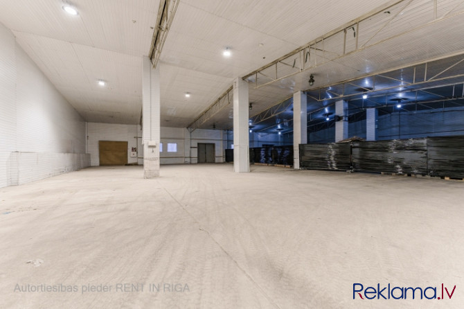 Noliktavas telpas Rumbulā.  1000 m2 noliktavas telpas aprīkotas ar apkuri; 1000 m2 noliktavas Rīgas rajons - foto 3