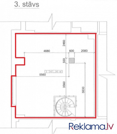 Piedāvājumā biroja telpas Dzirciema, Ūdens iela 12.  + Kopējā platība 148.2 m2;  + 2.-3. stāvs; + Di Рига - изображение 9