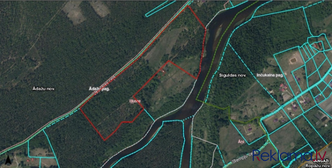 Pārdod zemes īpašumu 21.3 ha platībā Ādažu novada Iļķenē pie Gaujas. Gaujas krasta Ādažu novads - foto 1