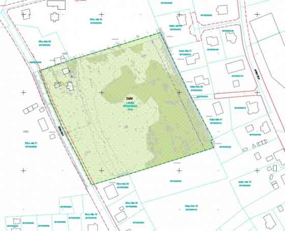 Zeme 18 privātmāju ciematam ar detālplānojumu.  Pārdota tiek 1/2 no šī zemes gabala (13 242,5 kvm) j Ķekavas pagasts