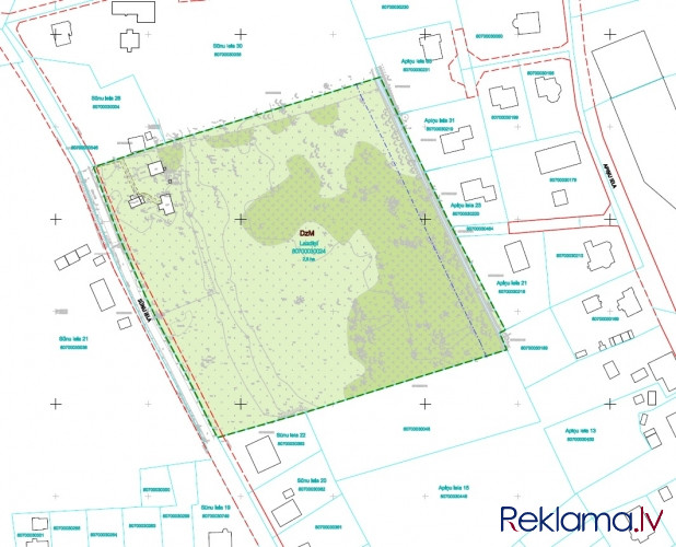 Zeme 18 privātmāju ciematam ar detālplānojumu.  Pārdota tiek 1/2 no šī zemes gabala (13 Ķekavas pagasts - foto 6