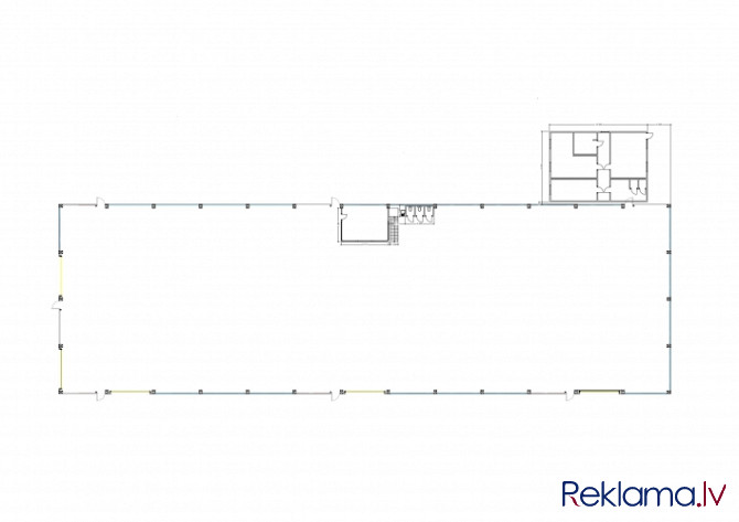 Noma pieejama jaunuzcelta noliktavas/ražotnes telpa.  + Ēkas izmēri 24 x 78 m + Ēkas augstums Liepāja - foto 8