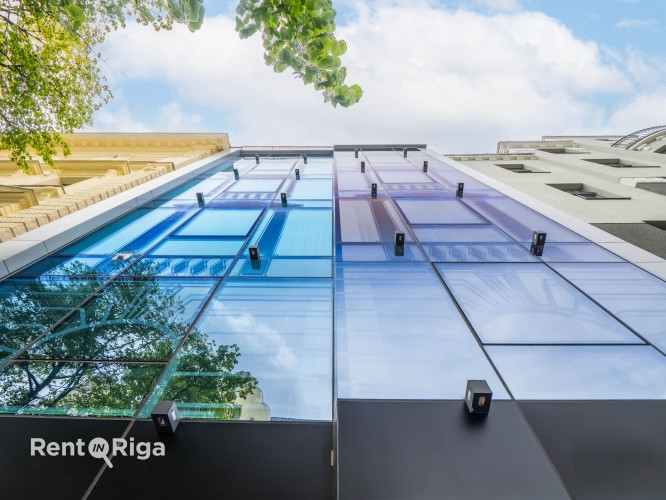 Penthauss ar plašu terasi jaunā projektā, pilsētas centrā, starp Tērbatas un Brīvības Rīga - foto 11