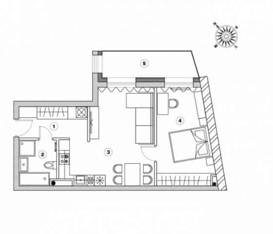 Квартиры в новом проекте Mill Residence.  Здание планируется завершить строительством Рига