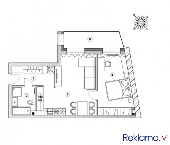 Квартиры в новом проекте Mill Residence.  Здание планируется завершить строительством Рига - изображение 6