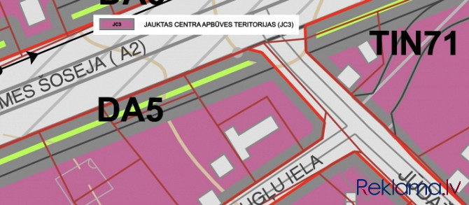 Zemes gabals Siguldā.  Zemes gabals izvietots A2 šosejas malā; Jauktas centra apbūves teritorija (JC Cигулда - изображение 5