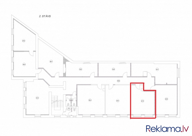 Piedāvājumā biroja telpas Brasā, Starta iela 1.  + Kopējā platība 27 m2;  + 2. stāvs; + Ap Rīga - foto 5