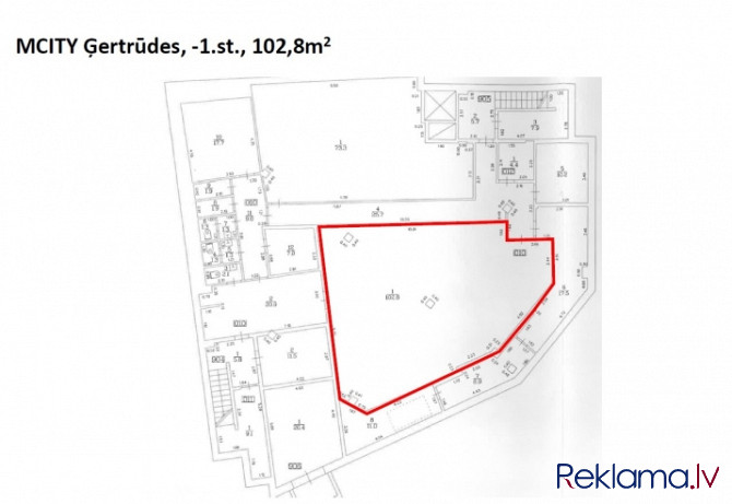 Офисные помещения на -1. этаже на улице Гертрудес.  + -1. этаж. + Открытого типа Рига - изображение 4